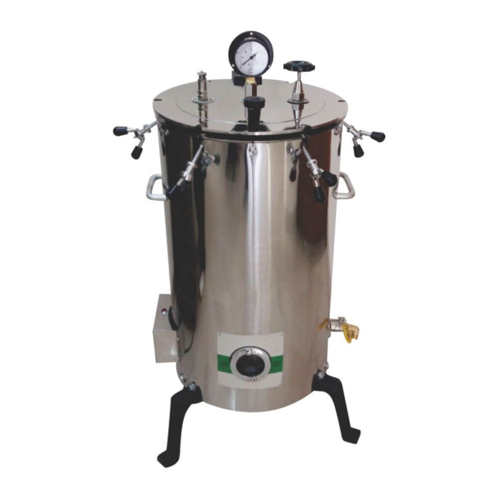 Vertical Triple Walled Radial Locking Autoclave, Stainless Steel (SS),  Fully Automatic (Model No. HV-AC-904)
